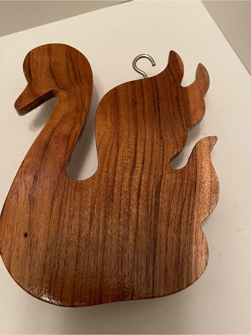 Vintage Wooden Swan Key‎ Rack Cottage Core Retro
